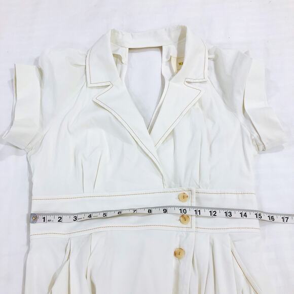 Anthropologie Maeve Poplin Midi Shirt Dress 8 - Picture 10 of 12